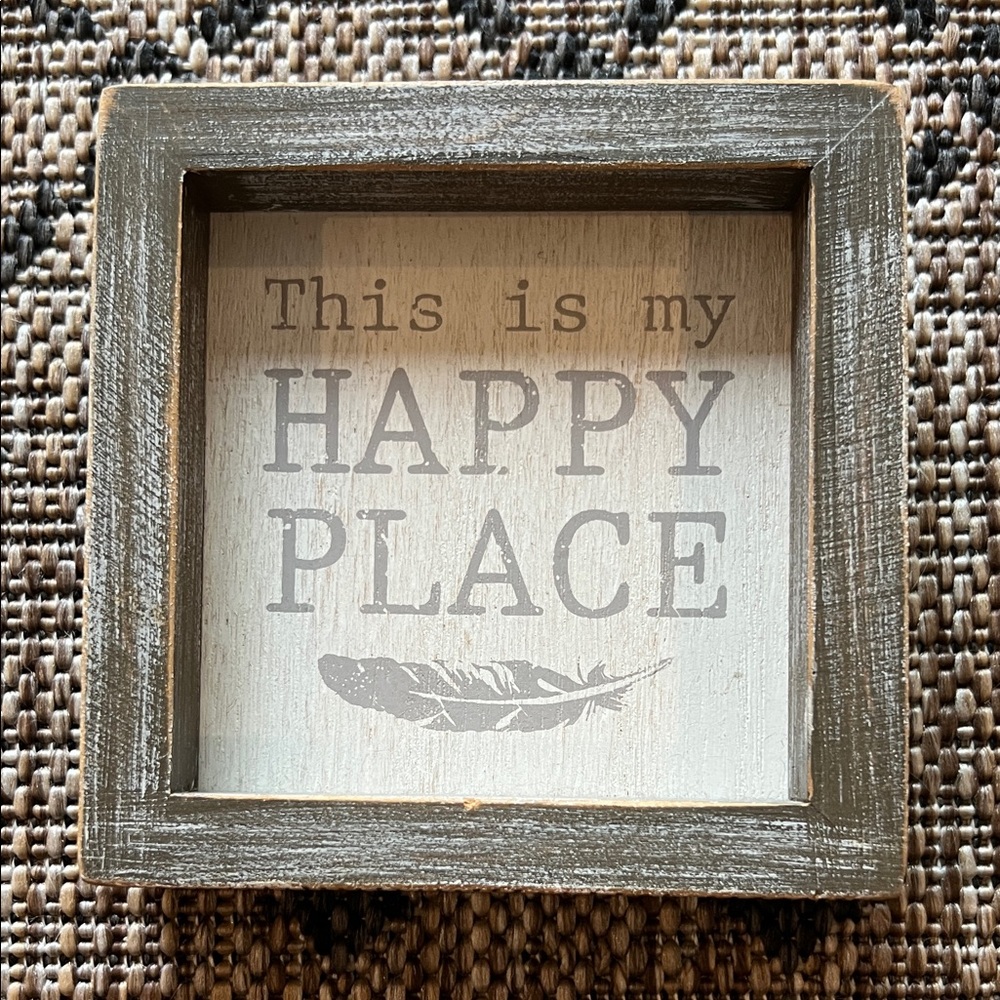 Rustic Gray Wooden Sign